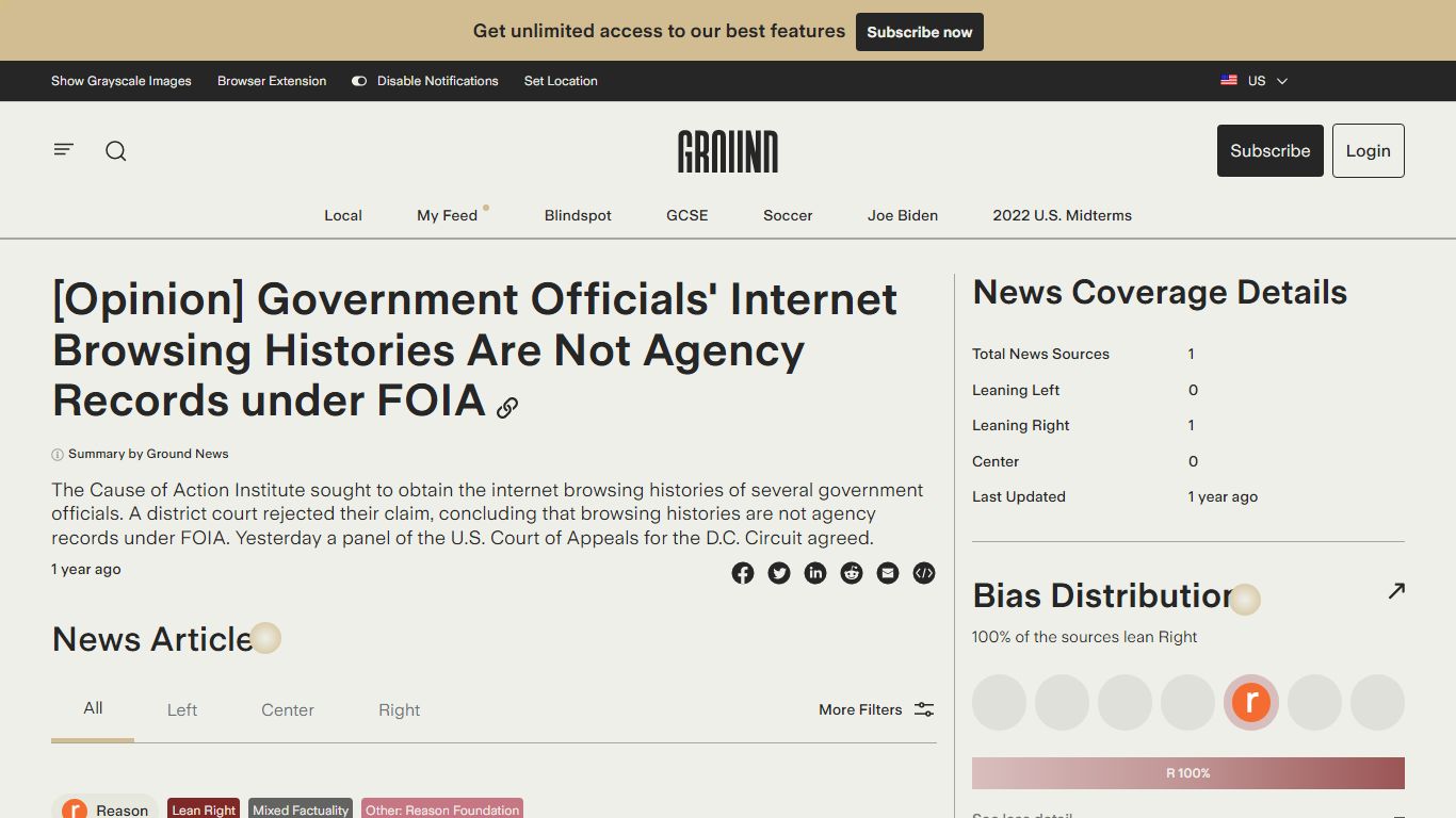 [Opinion] Government Officials' Internet Browsing Histories Are Not ...